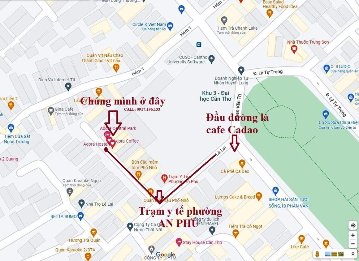 Adora Central Park Hostel Cần Thơ Kültér fotó